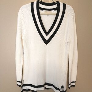 Michael Kors white and black sweater